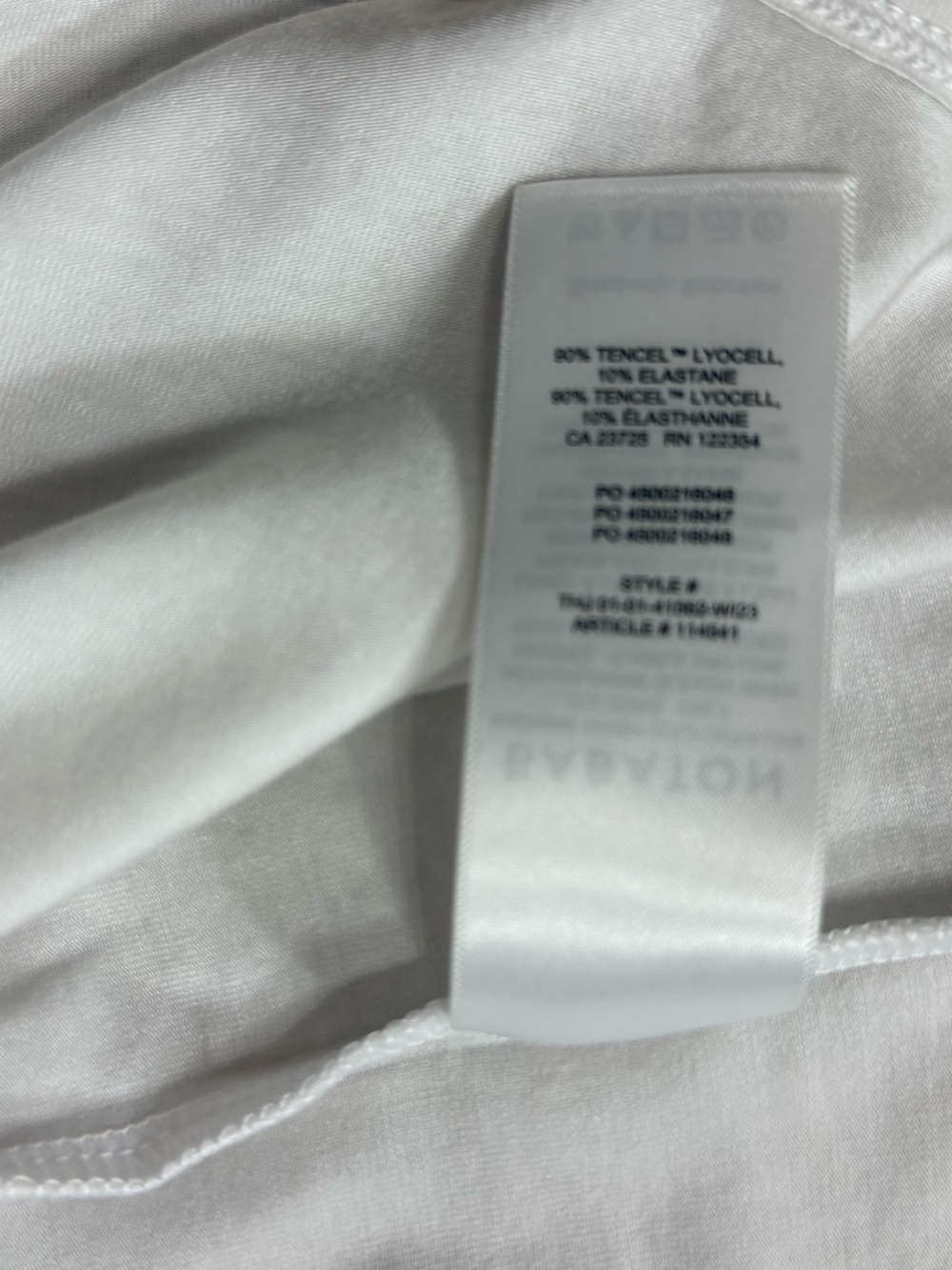 Babaton for Aritzia “Boardroom” Draped Mock Neck Sleeveless Tank - White NWT - Picture 13 of 14